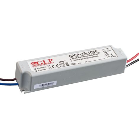 GPCP-35-700 : Contrôleur de courant 700 mA/24-48 V, CC, PFC, boîtier plastique IP67