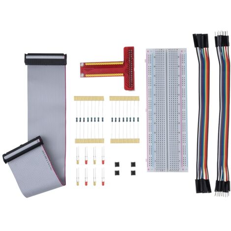 GPIO-Kabel für Steckbrett, T-förmiges Verlängerungsset mit Adapter für Raspberry Pi