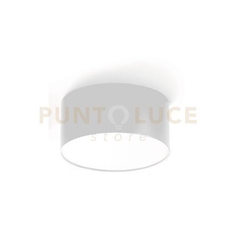 GPL240N- PLAFONIERA BIANCA A LED IN ALLUMINIO 4000K 1020LM 12W D.12CM