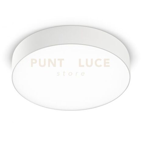 GPL262C- PLAFONIERA IN ALLUMINIO BIANCO A LED 3000K 2250LM 30W D.25CM