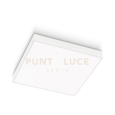 GPL310N- PLAFONIERA IN ALLUMINIO BIANCA A LED 4000K 3529LM 40W 40X40CM