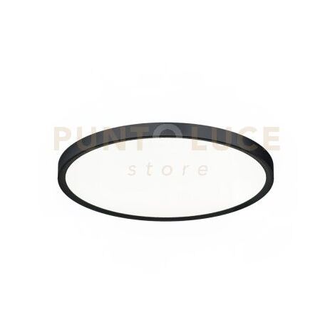 GPL323- PLAFONIERA D.30CM 3000-4000-6000K 2300-2400-2450LM 24W NERO OPACO