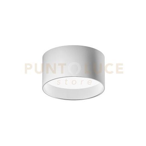 GPL332C- FARETTO LED  IN ALLUMINIO BIANCO SATINATO 3000K 957LM 12W D.12CM