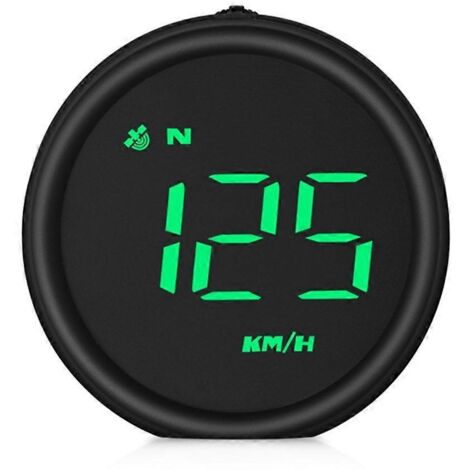 GPS HUD numérique compteur de vitesse kilométrique affichage tête haute avec alarme de survitesse automatique