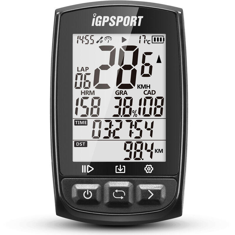 

GPS Ordenador de ciclismo Recargable IPX7 Resistente al agua Pantalla antideslumbrante Bicicleta Ciclismo Bicicleta GPS Ordenador Odometro con soporte