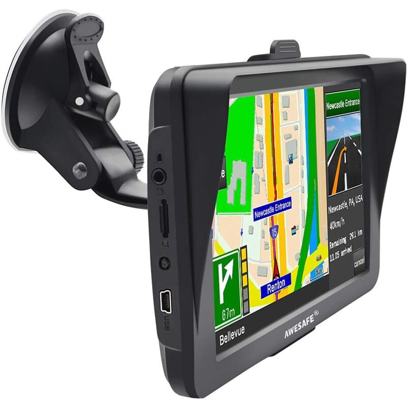 Gps Poids Lourds 7 Pouces Europe 52 Carte Système de Navigation Automatique à Ecran Tactile Utilisation dans Poids Lourds et Voiture