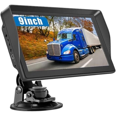 AUTRES GPS Voiture,9 Pouce GPS Poids Lourds,Auto Navigation avec HD Écran Tactile,Multi-Languages Guidage Vocale 2025 Cartographie UK Europe Installée Mise à Jour Gratuite à Vie,pour Auto,Camion