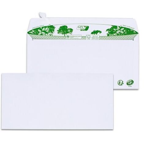 GPV Green - Enveloppes Recyclées DL Blanches - 200 pièces