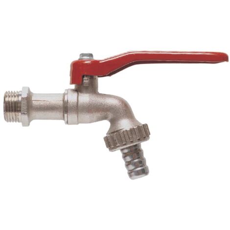 Gr .3/4'' KUGELAUSLAUFVENTIL, MESSING, VERNICKELT  BALL TAP OUTFLOW VALVE