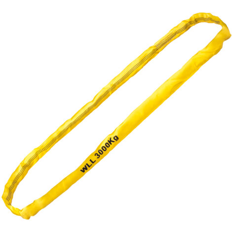 Gr .3 Meter RUNDSCHLINGE, WLL 3000 kg, GELB gelb roundsling, WLL 3000 kg, YELLOW