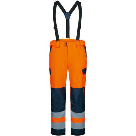 Gr .3XL (66/68) BJARKI WARNSCHUTZ-REGENHOSE orange BJARKI HIGH VISIBILITY T