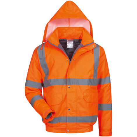Gr .3XL (66/68) EUGEN WARNSCHUTZ PILOTJACKE ORANGE orange EUGEN HIGH VIS PIL