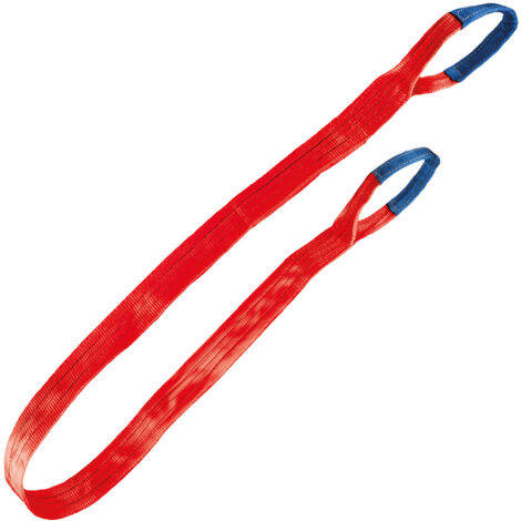 Gr .4 Meter HEBEBAND, WLL 5000 KG,rot rot lifting belt, WLL 5000 KG,red