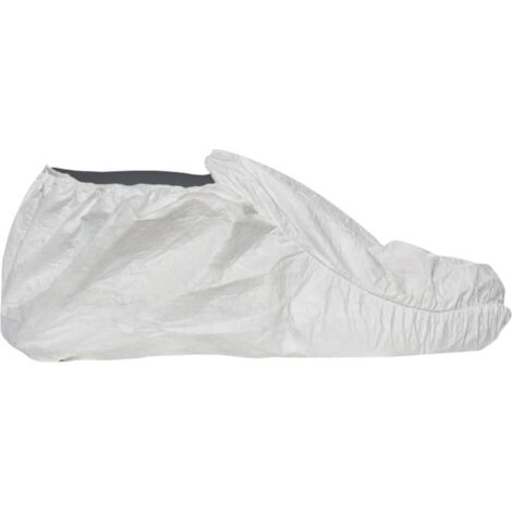 Gr .42-46 HE TYVEK® 500 ÜBERSCHUHE MIT SOHLE weiß TYVEK® 500 SHOE COVERS WIT