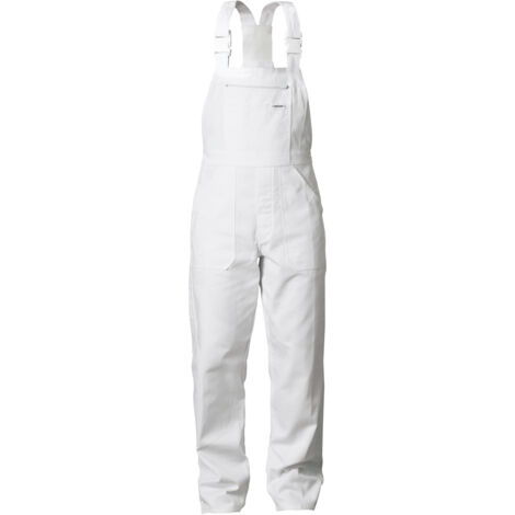 Gr .44 LORCH LATZHOSE weiß LORCH BIB PANTS