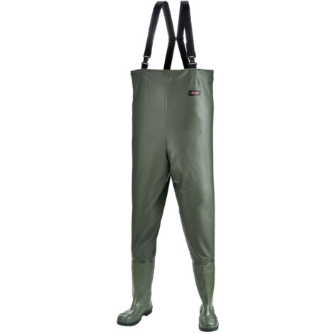 Gr .48 NORWAY - S5  WATHOSE, STANDARD grün S5-CHEST-WADERS NORWAY