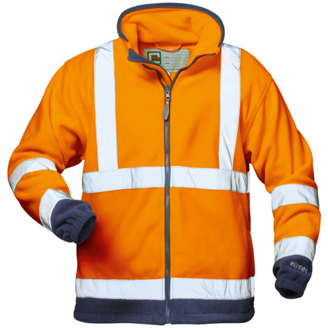 Gr .4XL (70/72) BENEDIKT WARNSCHUTZFLEECEJACKE orange BENEDIKT HIGH VIS FLEE