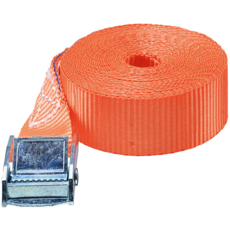 Gr .5 Meter KLEMMSCHLOSS-ZURRGURT, 1-TEILIG orange CARGO LASHING BELT WITH CAM B