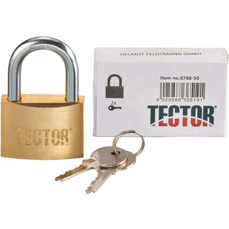 Gr .50 mm MESSING VORHÄNGESCHLOSS  Brass padlock