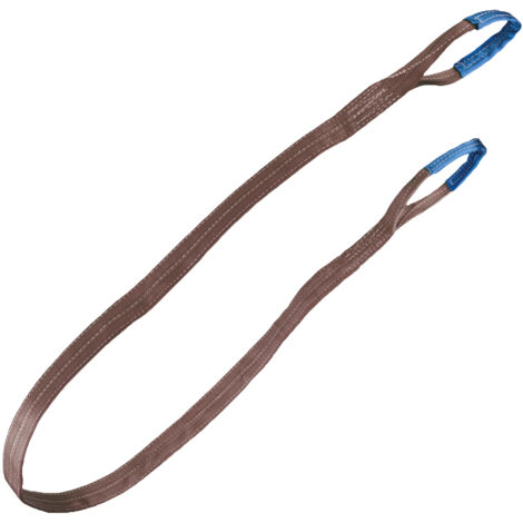 Gr .6 Meter HEBEBAND, WLL 6000 KG, braun braun lifting belt, WLL 6000 KG, brown