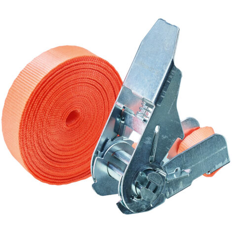 Gr .6 Meter RATSCHEN-ZURRGURT, 1-TEILIG orange CARGO LASHING BELT, 1 PART