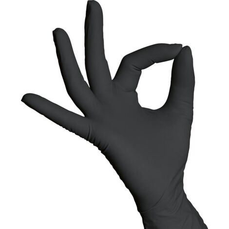 Gr .8 SHATIN STRONGHAND® HANDSCHUHE schwarz SHATIN STRONGHAND® NITRILE DISPO