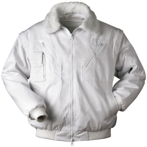 Gr .L (54/56) BERGEN PILOTJACKE  weiß BERGEN PILOT JACKET