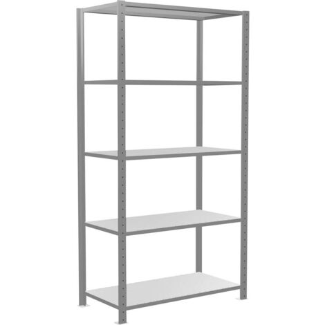 GR, Steckregal MULTIplus150-Set, 2.000 x 1.000 x 600 mm, 4 Fachböden, Kreuzstreb