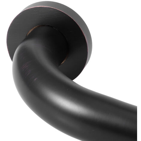 Grab Bar pour Douche et Bain - Barre de Soutien Sécurisée Antidérapante en Cuivre Noir 40cm 60kg Portée - Kit d'Installation inclus
