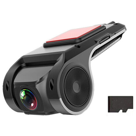 Grabadora de vídeo para coche con USB, grabación en bucle, sistema ADAS (Sistema de Asistencia al Conductor), cámara de salpicadero Full HD con visión nocturna.