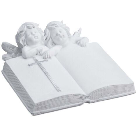 Grabender engel mit buch