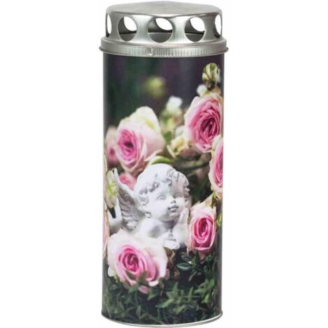 Grablicht Paperlight "Engel Rose" Edel & nachhaltig, 45 Stunden