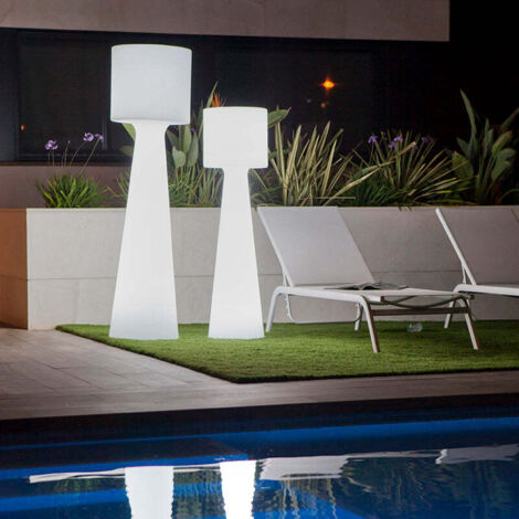 GRACE 170 cm de haut. Lampadaire sans fil pour l'intérieur et l'extérieur. Lumière LED rechargeable par USB. Fabriqué en Espagne