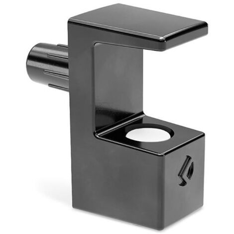 grace soporte estante con espiga para cristal ø5 acabado negro grosor cristal 8mm