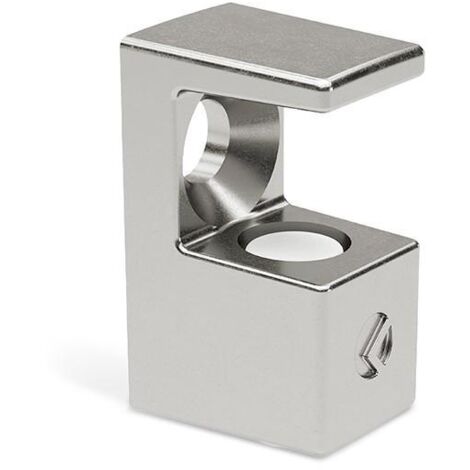 grace soporte estante para cristal para colocar con tornillo rosca madera ø3 acabado niquel grosor cristal 5-6mm