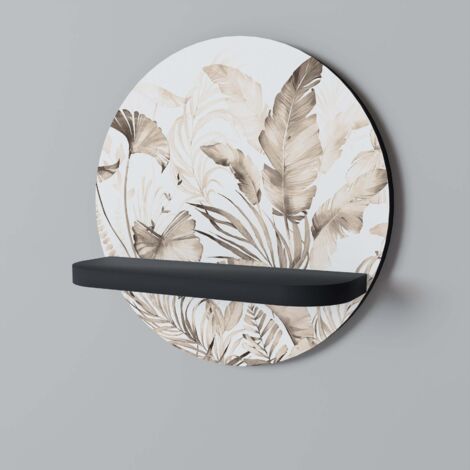 GRACEFUL DAYS Rundes Regal Schwarz