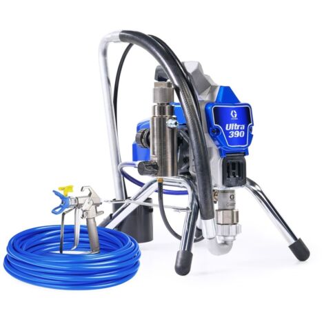 Graco – Pulvérisateur airless électrique Ultra 390 – Débit 1,8 l/min – Pression max 22,8 MPa – Moteur Endurance Vortex – 25F511