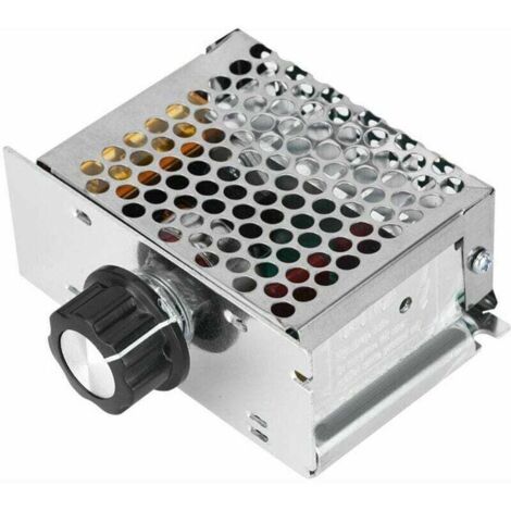 Gradateur de moteur 220 V, régulateur de tension AC 4000 W, variateur de vitesse de moteur, plage de tension réglable de moteur brossé 10 V à 220 V