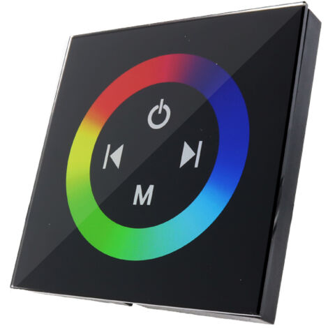 Gradateur Tactile RVB Encastré Pour Bandes LED 12/24V - Ledme - LM2182