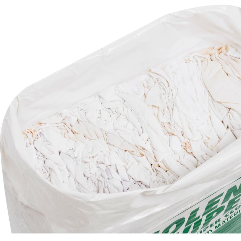 Grade 1 White Wipes - 10KG - Solent Cleaning