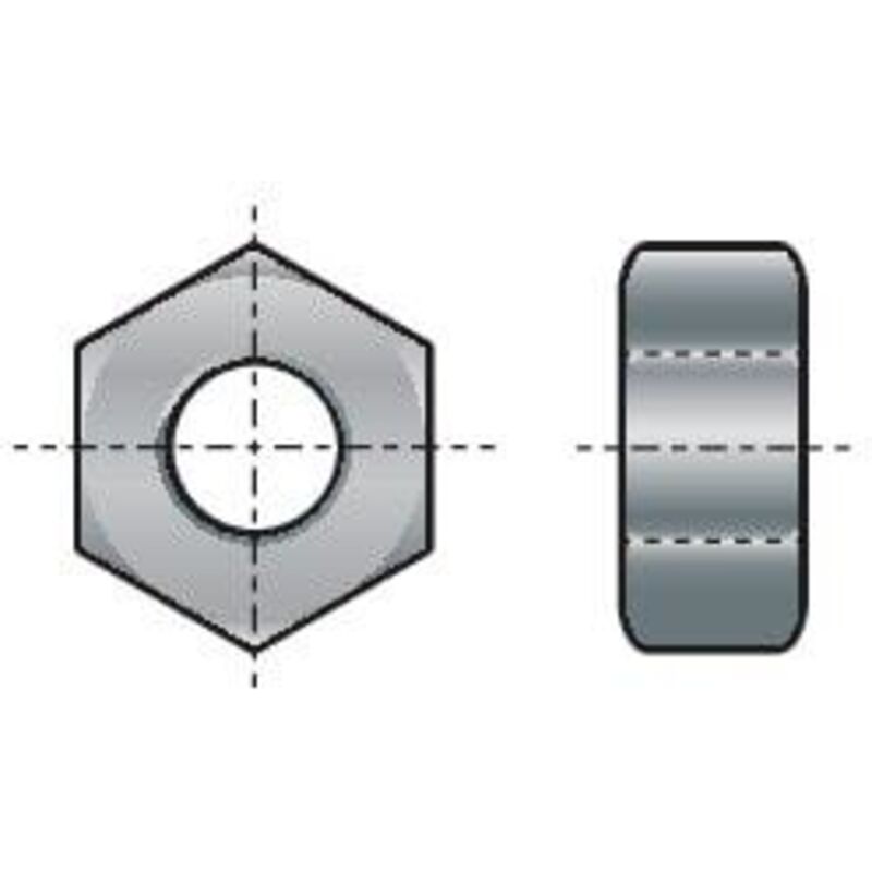 3/8 unf Hex Nut (8)- you get 5 - Qualfast