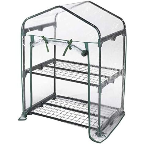 Graden Friend 2-stöckiges Gewächshaus abnehmbare PVC-Abdeckung 69x49x93h cm mit