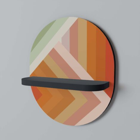 GRADIENT PICKS Ovales Regal Schwarz
