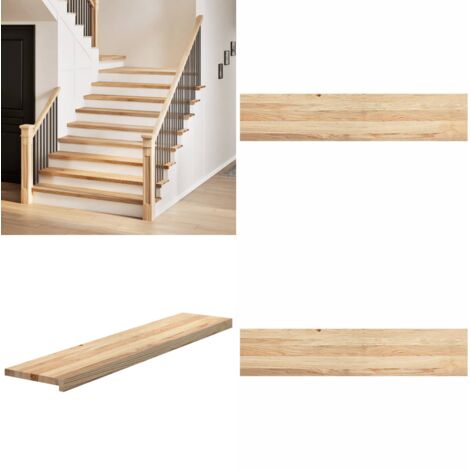 Gradini 2 pz 120x30x2 cm in Rovere Massello Non Trattato - Gradini in legno - Gradini in rovere massello