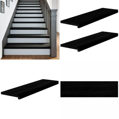 Gradini 2 pz Marrone Scuro 90x25x2 cm Legno Massello Rovere - Gradini in rovere - Scale in legno