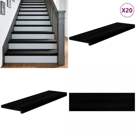 Gradini 20 pz Marrone Scuro 90x25x2 cm Legno Massello Rovere - Gradini in rovere - Scale in legno
