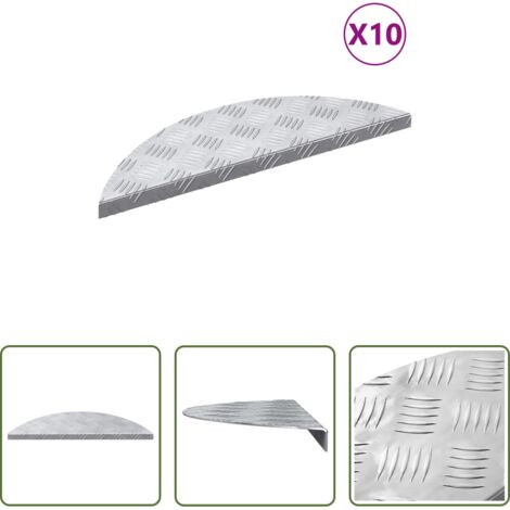 Gradini in alluminio -  Gradini per Scale 10 pcs Argento 60 x 18 x 2,5 cm Alluminio