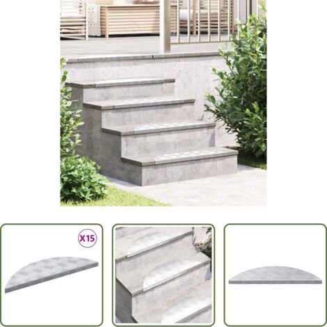 Gradini in alluminio -  Gradini per Scale 15 pcs Argento 60 x 18 x 2,5 cm Alluminio