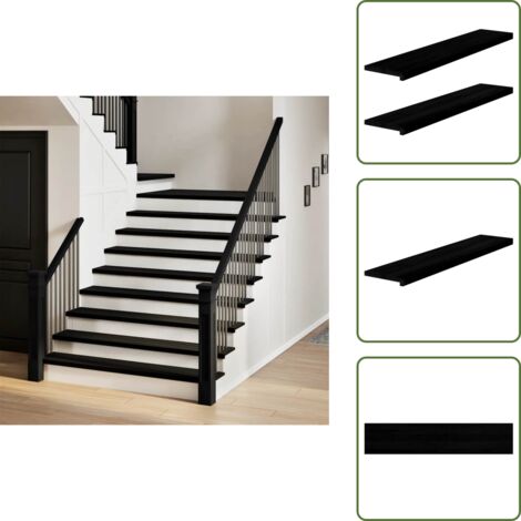 Gradini per scale - vidaXL Gradini 2 pz Marrone Scuro 120x25x2 cm Legno Massello Rovere - Gradini in quercia