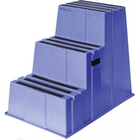 Gradino pesante 3 gradini piattaforma-H.730mm Ku.blau